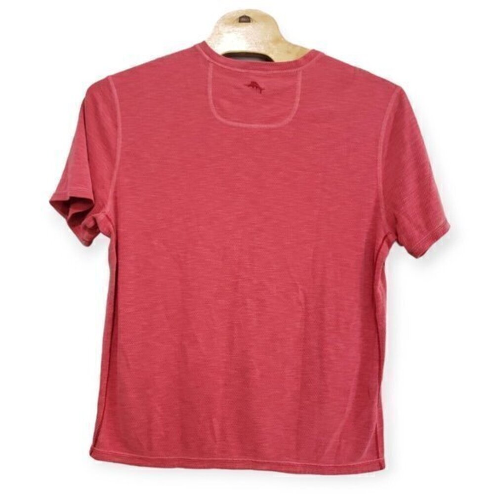 Tommy Bahama Island Zone Reversible T-Shirt No Size Tag - Read Measurements Red‎ - Picture 2 of 4